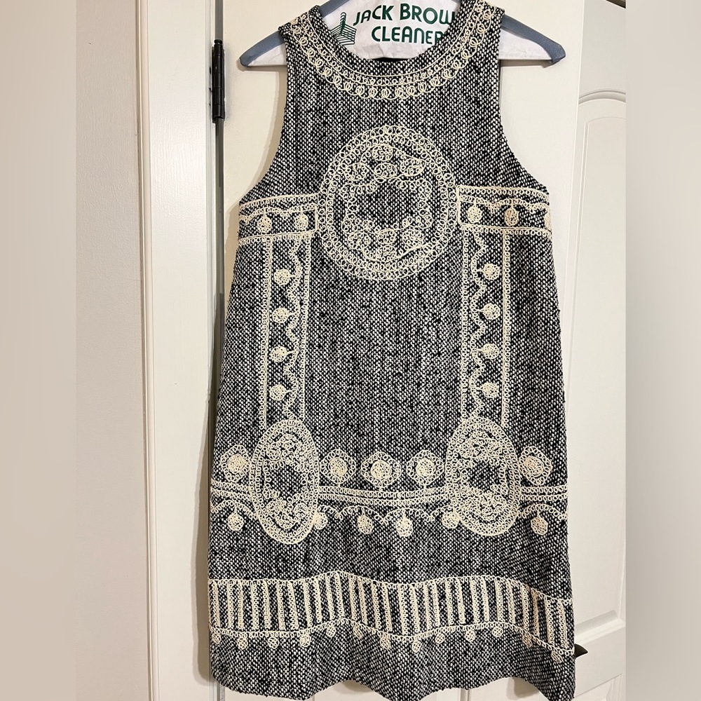Vintage Freeway wool embroidery dress